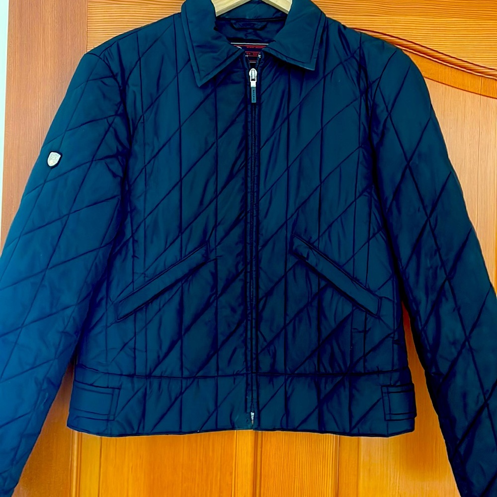 Ralph Lauren black quilted short zipper jacket size small